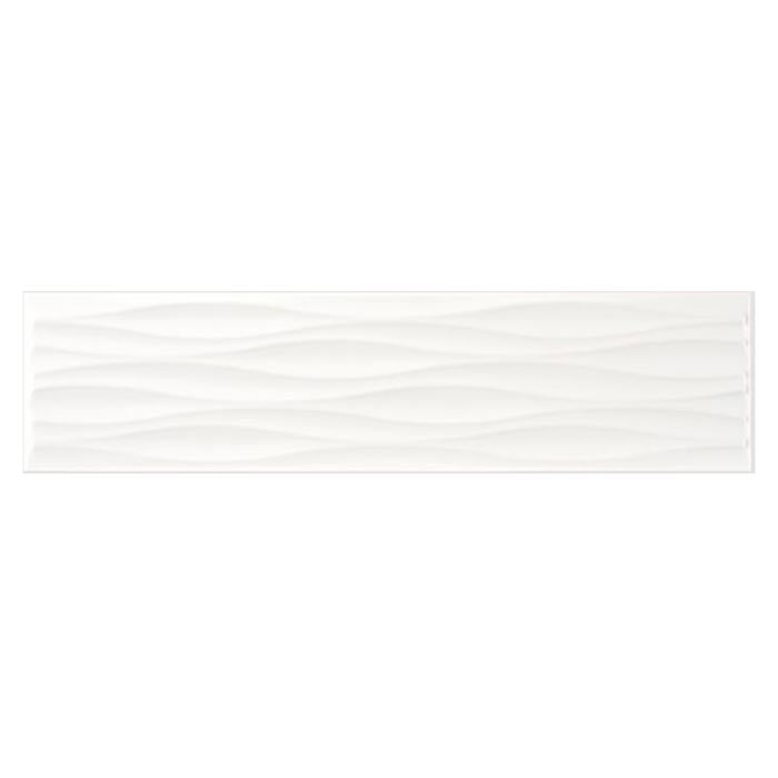 Elegant White Matte Ceramic Subway Tile 4x16 - Perfect for Kitchen Backsplash, Bathroom Walls, and Modern Interior Design