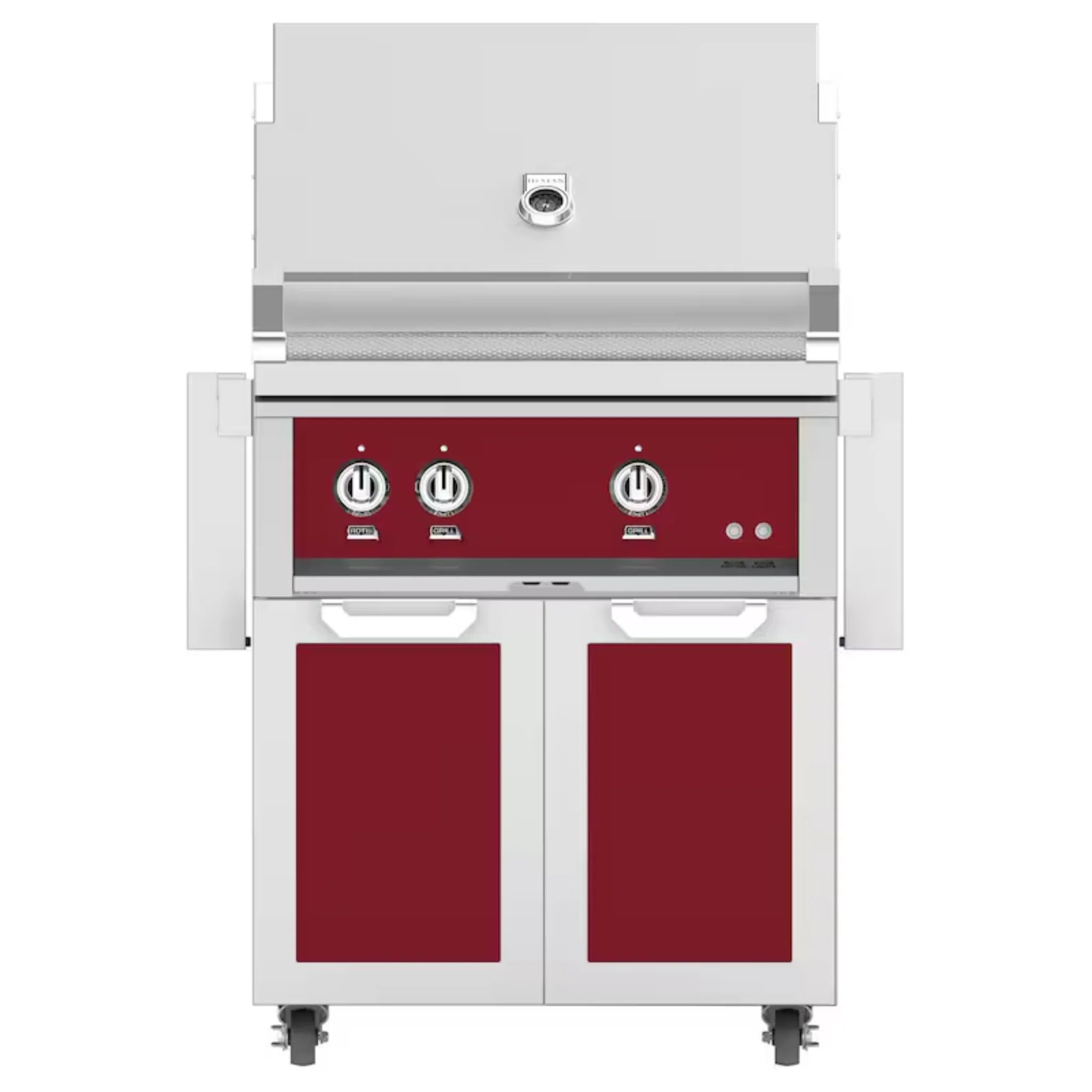 Hestan 30-Inch Freestanding Gas Grill with Double Access Doors - GBR30 GCD30 - Perfect for Outdoor Cooking, Backyard BBQs, and Patio Entertaining