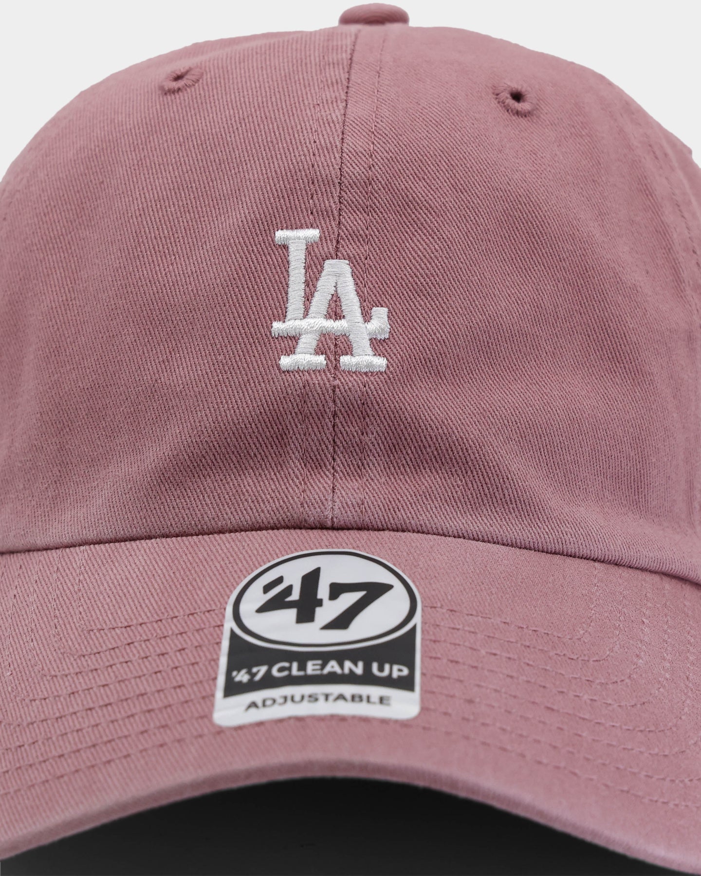 47 Brand Los Angeles Dodgers Baseball Cap - Adjustable Strapback Snapback Hat in Mauve for Men & Women | Perfect for Game Day, Sports Events & Casual Wear