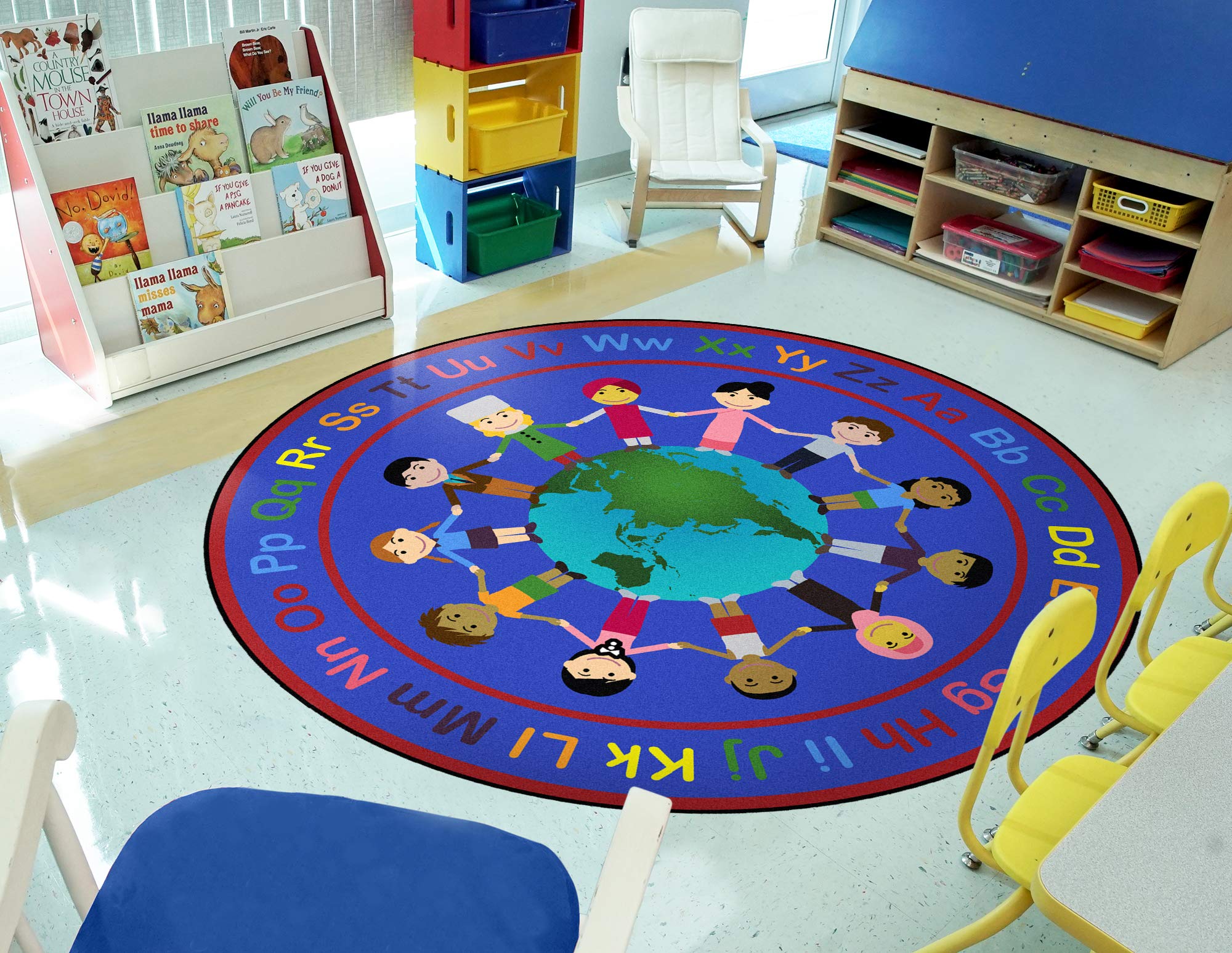 Joy Carpets Kid Essentials A World of Friends Multicolor 5'4