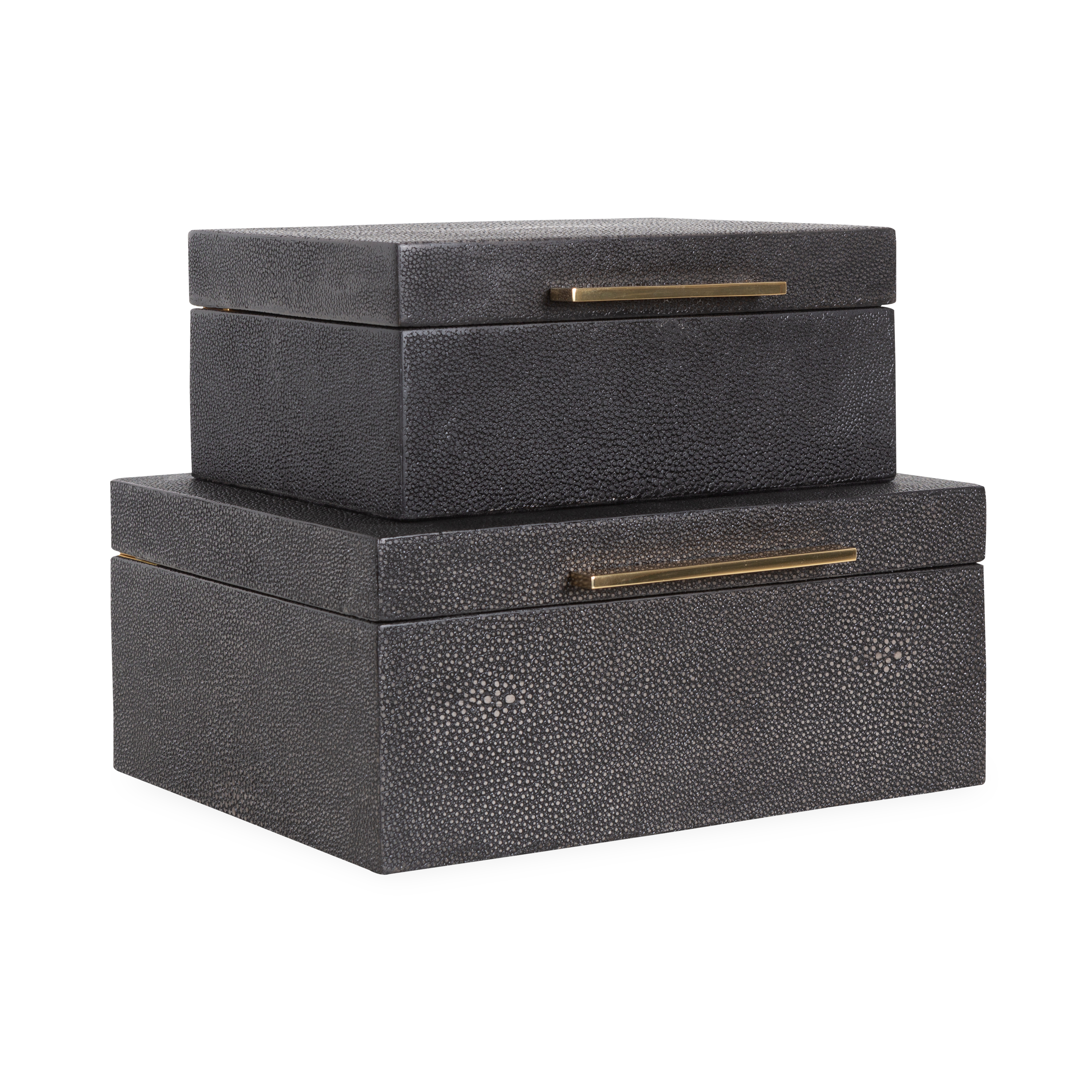 Luxury Faux Shagreen Jewelry Box - Elegant Storage for Rings, Necklaces & Accessories - Perfect for Home Decor, Gift Giving & Travel Organizer