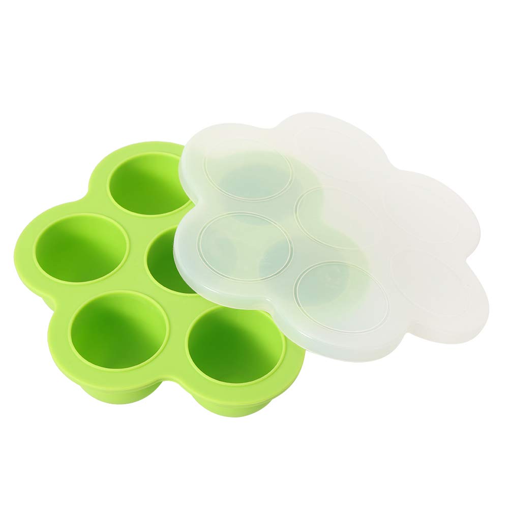 Green Silicone Egg Steamer Mold - Reusable, Microwave & Oven Safe, Portable Kitchen Tool for Perfect Boiled Eggs | Ideal for Breakfast, Meal Prep & Camping