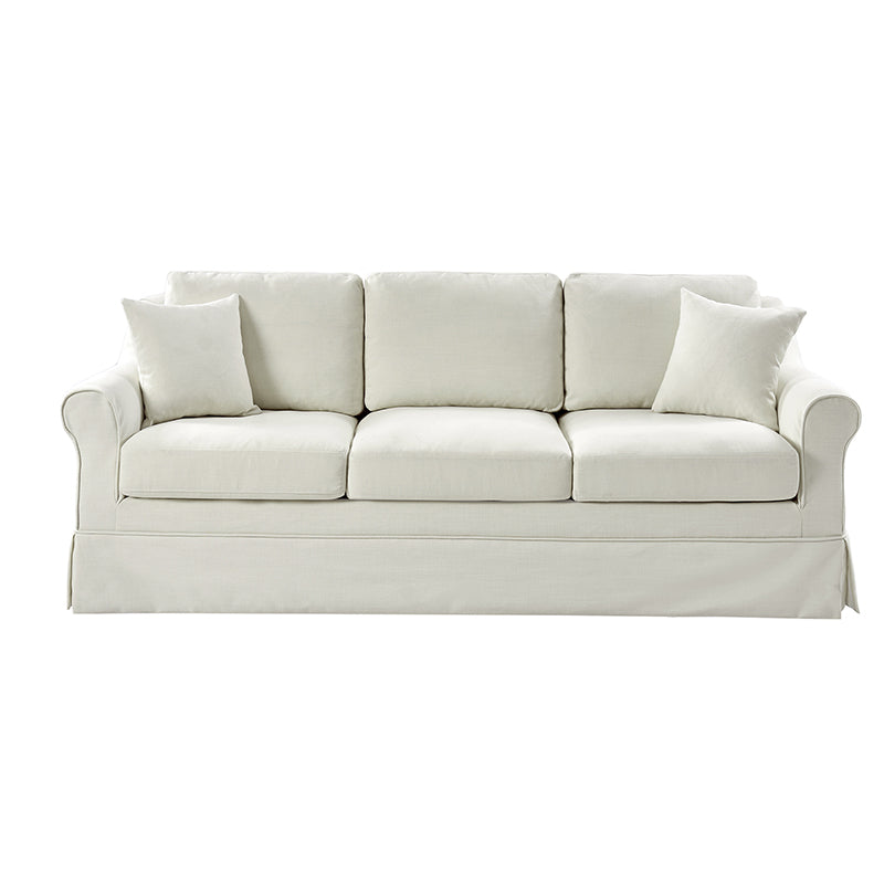 Belanda Linen Fabric Sofa with Removable Slipcover - Perfect for Living Room, Lounge & Cozy Home Decor
