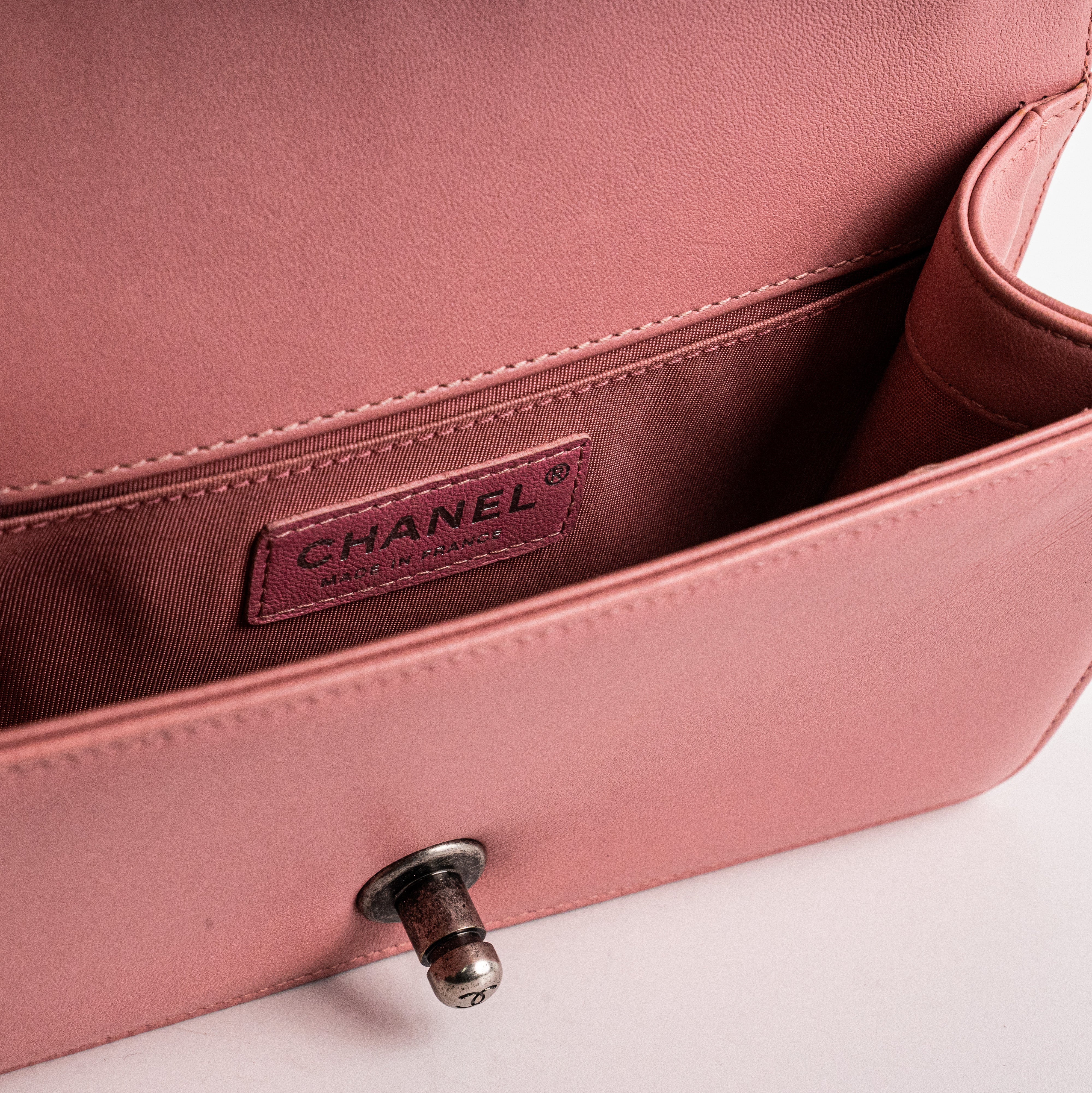 Chanel Small Lambskin Boy Bag in Pink - Luxury Crossbody Handbag for Women | Perfect for Date Night, Parties & Everyday Elegance