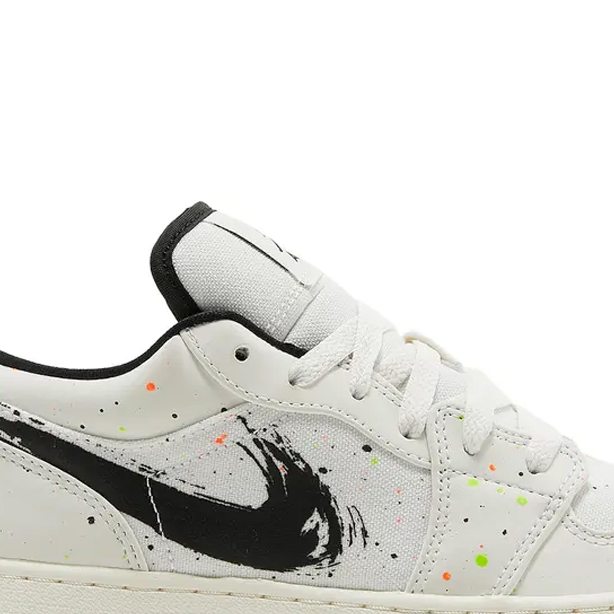 Air Jordan 1 Low SE 'Paint Splatter' GS Sneakers for Girls - Lightweight Basketball Shoes with Unique Splatter Design - Perfect for School, Sports & Casual Wear