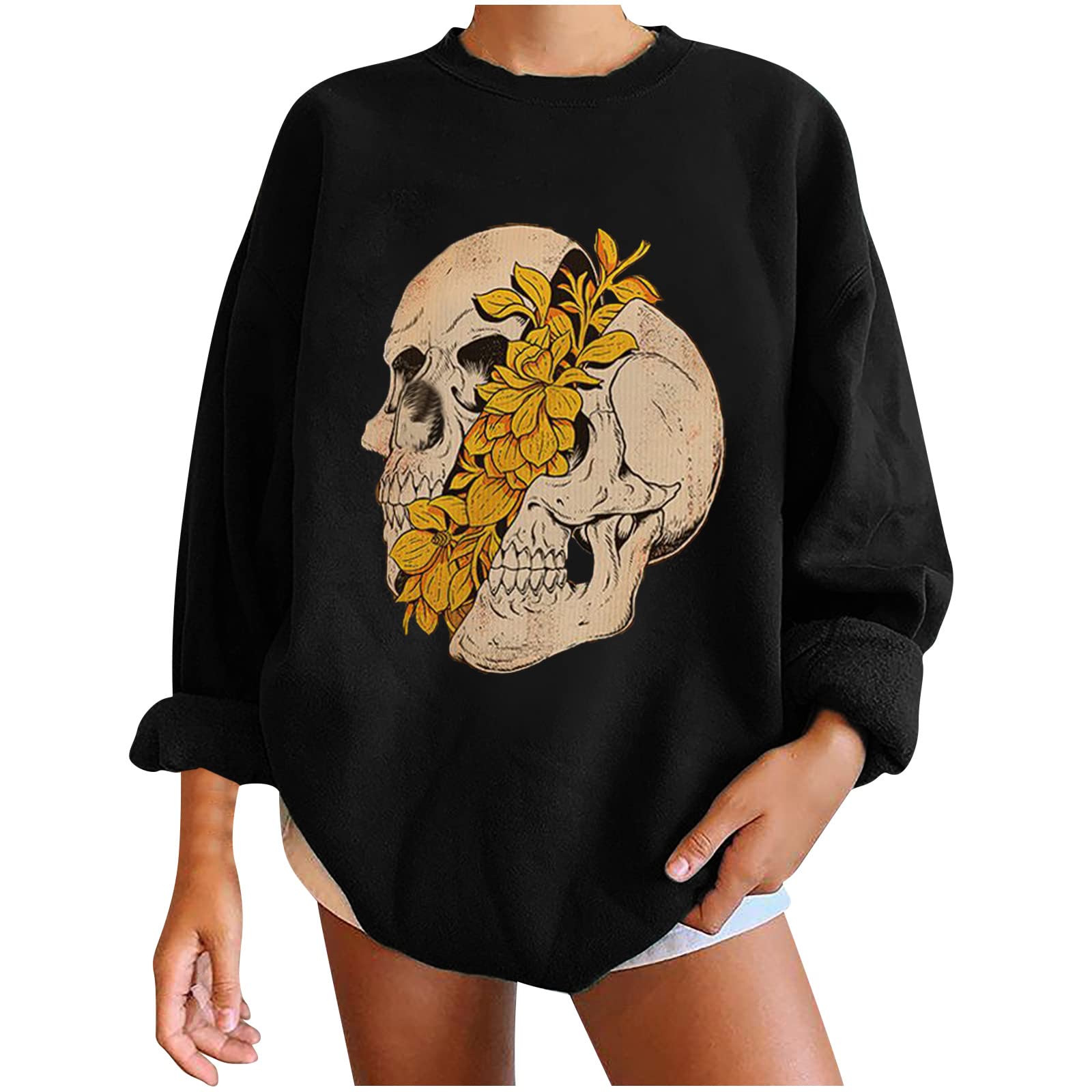 2022 Women's Long Sleeve T-Shirts - Elegant Casual Blouses & Graphic Print Sweatshirts | Soft Comfortable Tops for Work, Dating & Everyday Wear