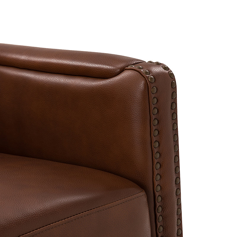 Gloria Genuine Leather Swivel Chair - 360° Rotating Office Chair with Adjustable Height for Home & Office Workspace - Perfect for Conference Rooms, Study Desks and Executive Offices