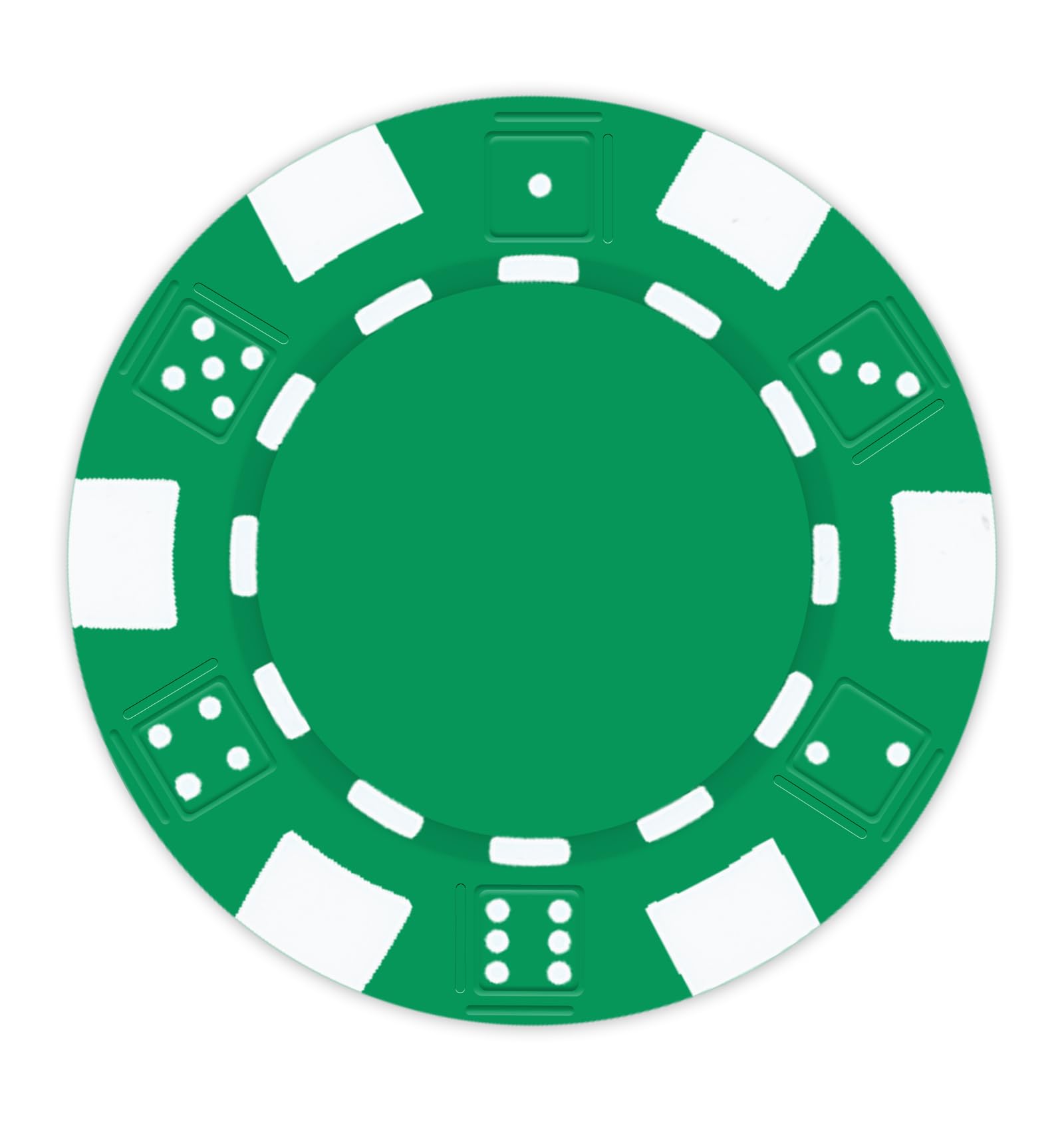 Premium DA VINCI 100 Clay Composite Poker Chips - 11.5g Blank Green Casino Chips for UV Printing & Hot Stamping | Perfect for Home Games, Poker Nights & Casino-Themed Events