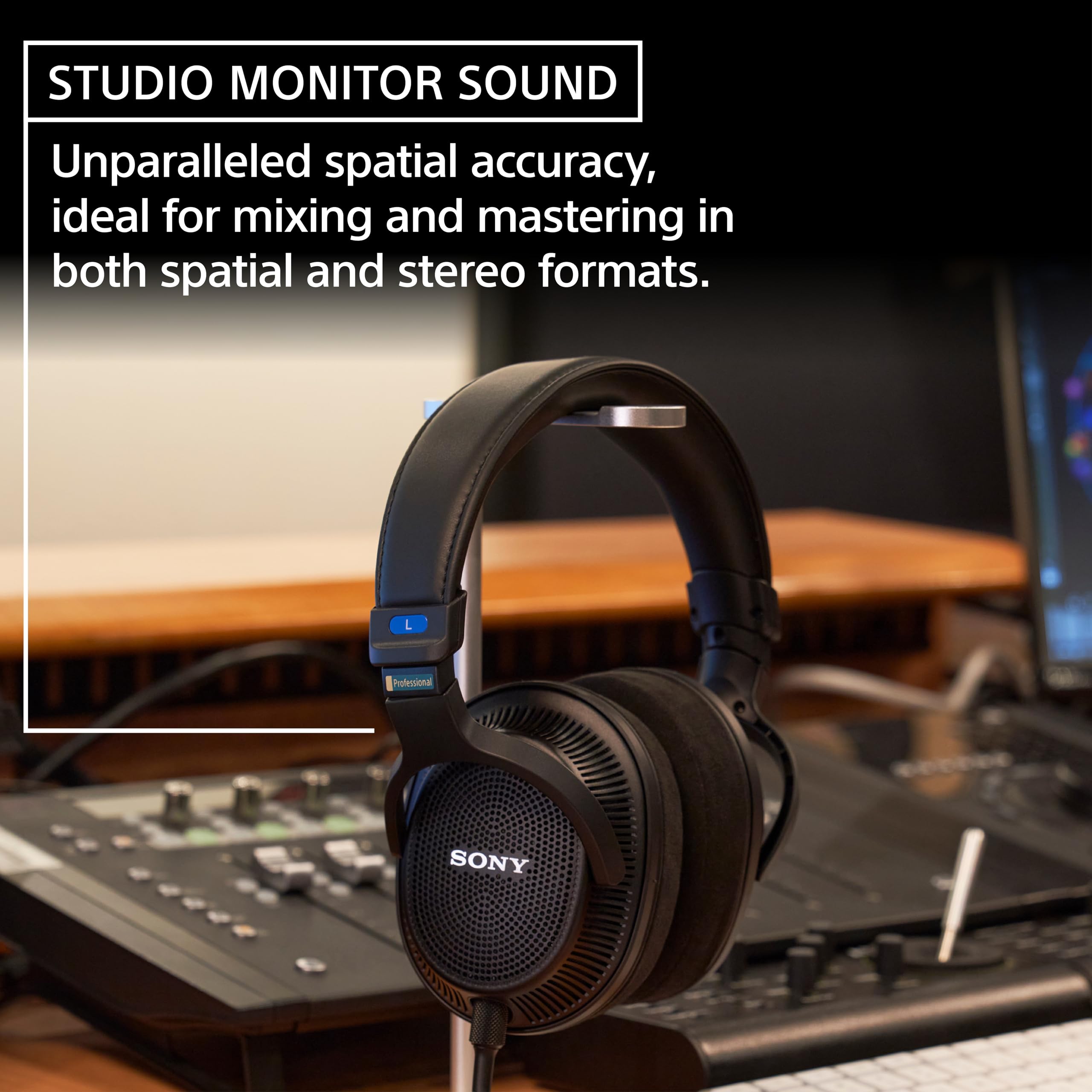 Sony MDR-MV1 Professional Open-Back Studio Headphones for Music Production, Mixing & Audio Monitoring - Perfect for Recording Studios, Podcasting & Home Audio Enthusiasts