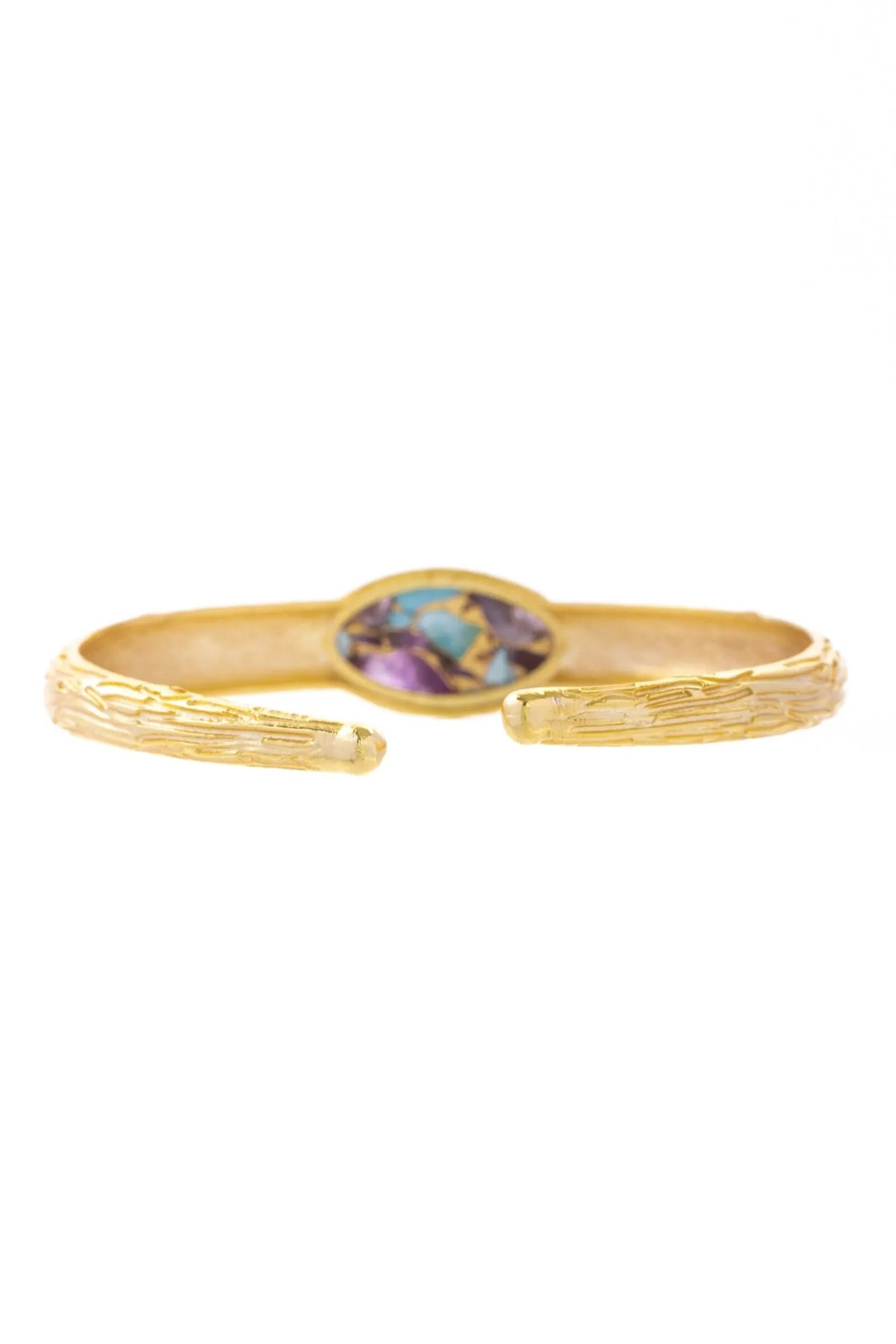 Exquisite Gemstone Cuff Bracelet for Women - Handmade Boho Jewelry with Natural Stones - Perfect for Weddings, Parties & Everyday Wear