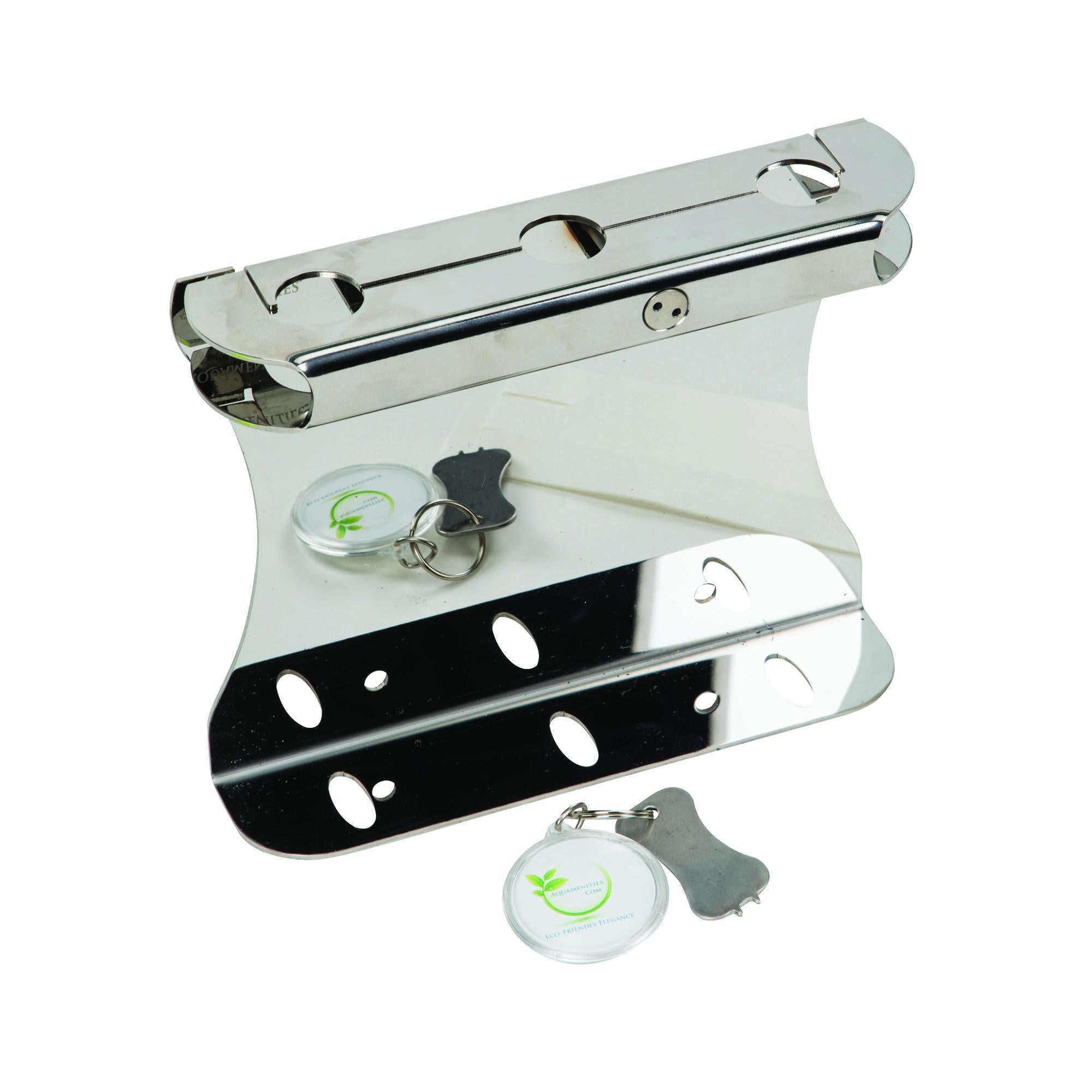 Premium Stainless Steel Amenity Station with Key - Secure Storage for Hotels, Offices & Restaurants