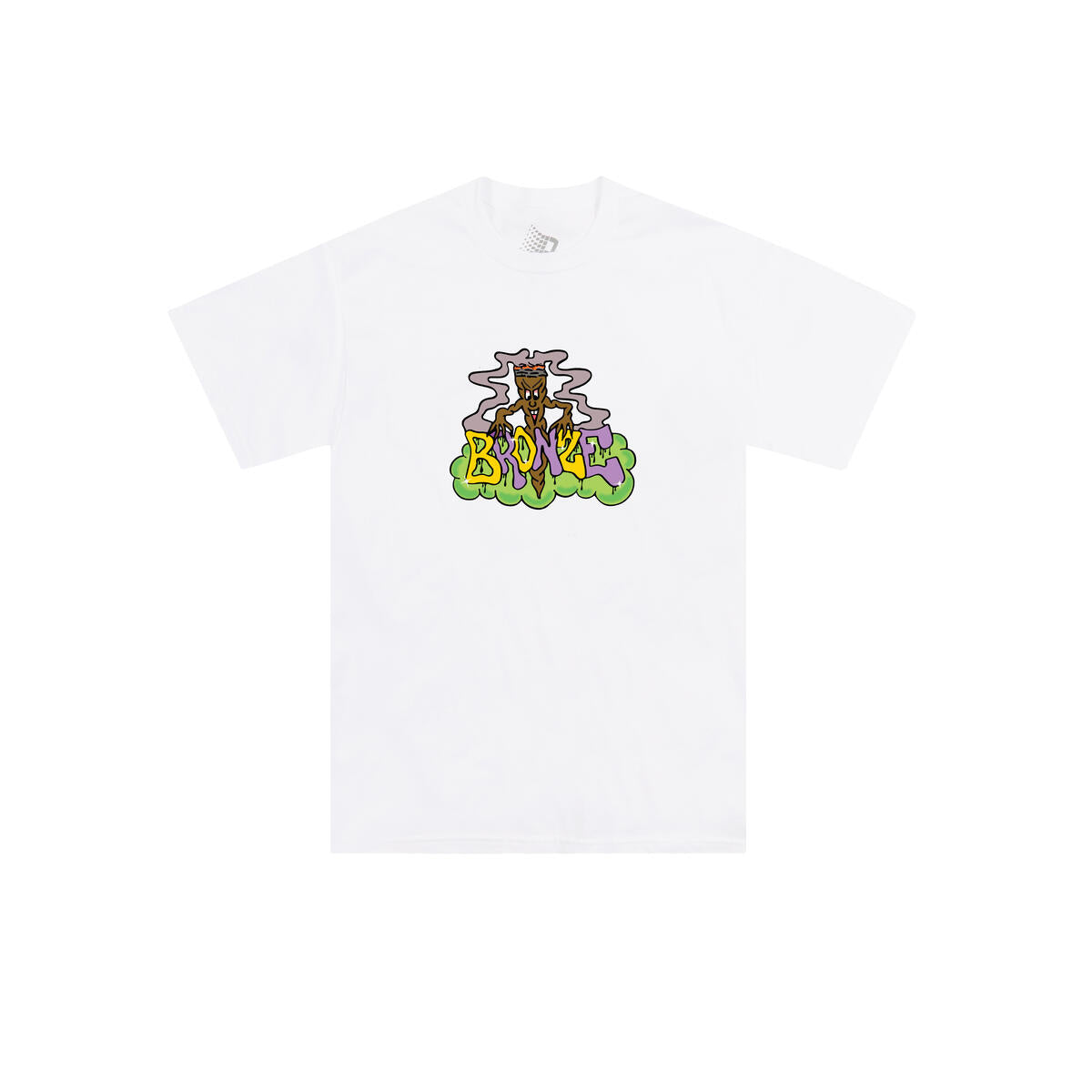 Bronze 56k Mr. Blunt Graphic T-Shirt for Men - Soft Cotton Casual Tee (White) - Perfect for Streetwear, Concerts & Everyday Wear