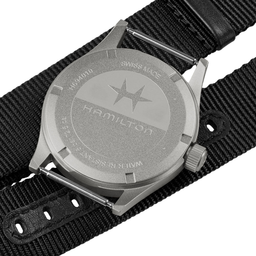 Khaki Field Quartz 38mm Men's Watch - Black Dial with Two-Piece Strap - Perfect for Outdoor Adventures, Casual Wear & Everyday Use