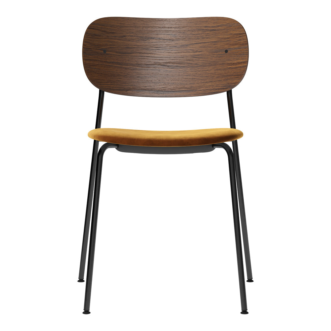 Co Dining Stackable Chair - Upholstered Seat for Kitchen, Dining Room & Outdoor Patio | Comfortable & Space-Saving Furniture