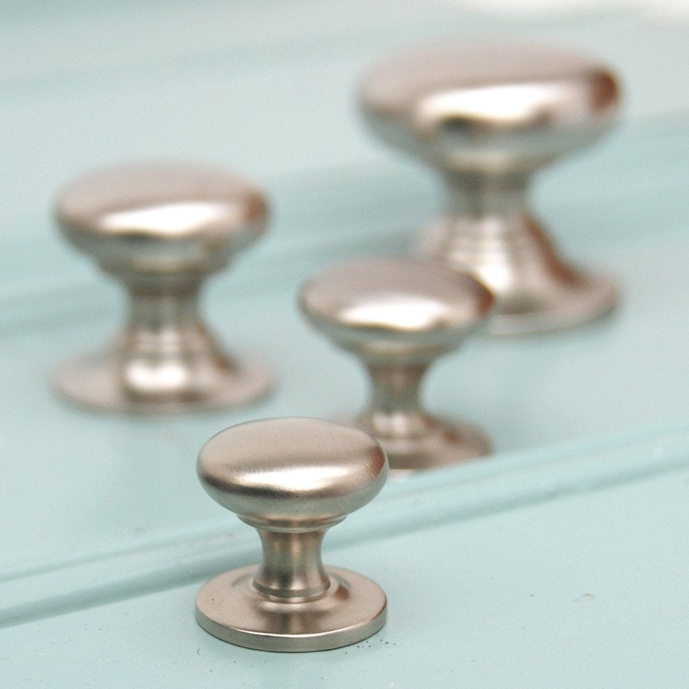 Satin Nickel Cabinet Knob - Elegant & Durable Drawer Pulls for Kitchen & Bathroom - Perfect for Cabinets, Dressers & Furniture Hardware Upgrade