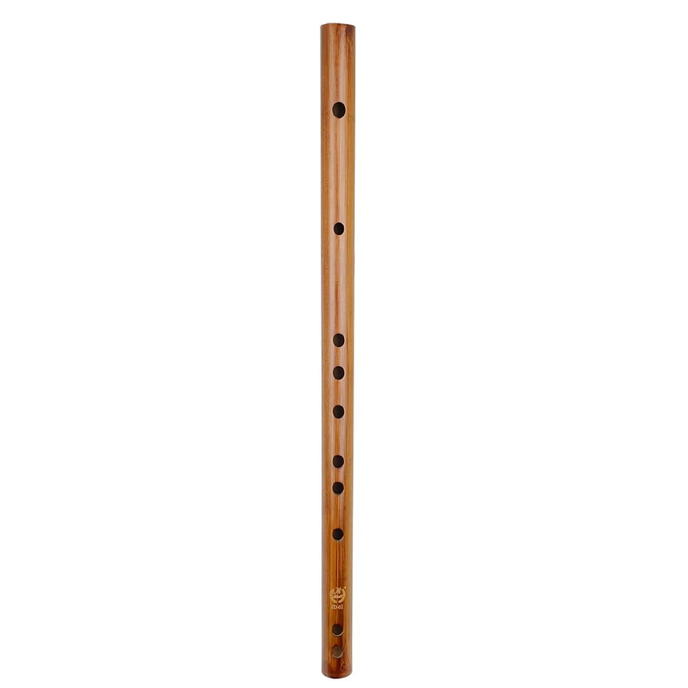 Toyvian Handmade Bamboo Dizi Flute - 10-Hole Alto Piccolo Native Flute Instrument for Beginners | Mini Saxophone Style | Perfect for Music Practice, Gifts & Traditional Performances