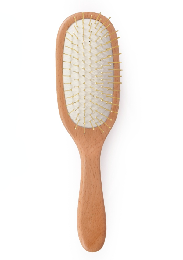 FSC Certified Beech Wood Hair Brush for Men & Women - Natural Bristles for Shine & Volume - Perfect for Daily Styling & Salon Use