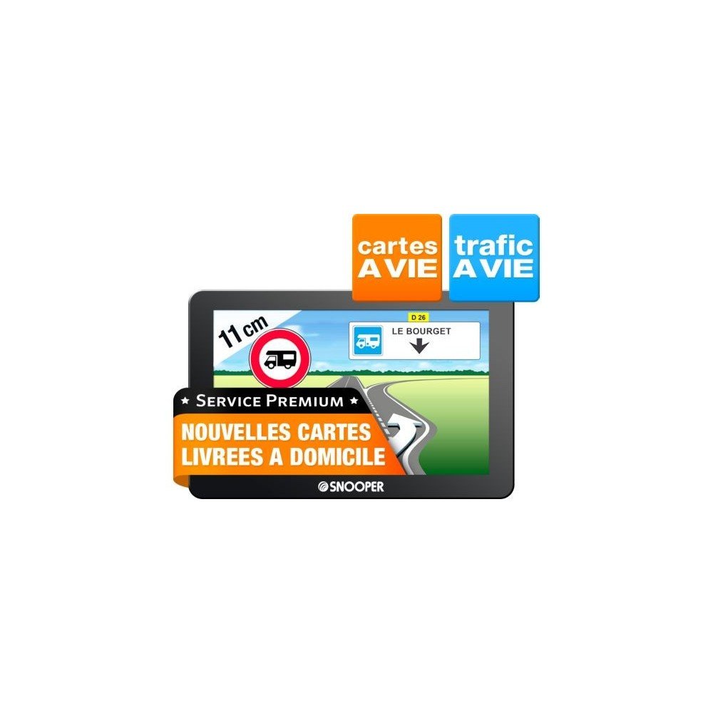 Snooper CC 2400 GPS Navigation System for Europe - 16:9 Widescreen Display with Lifetime Maps & Speed Camera Alerts | Perfect for Road Trips, Trucking & Fleet Management