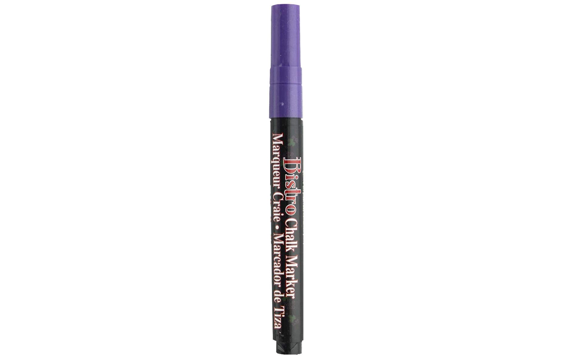 Uchida Bistro Fine Tip Chalk Markers - Bulk Pack of Violet Dry Erase Markers for Restaurants, Cafes & Menu Boards