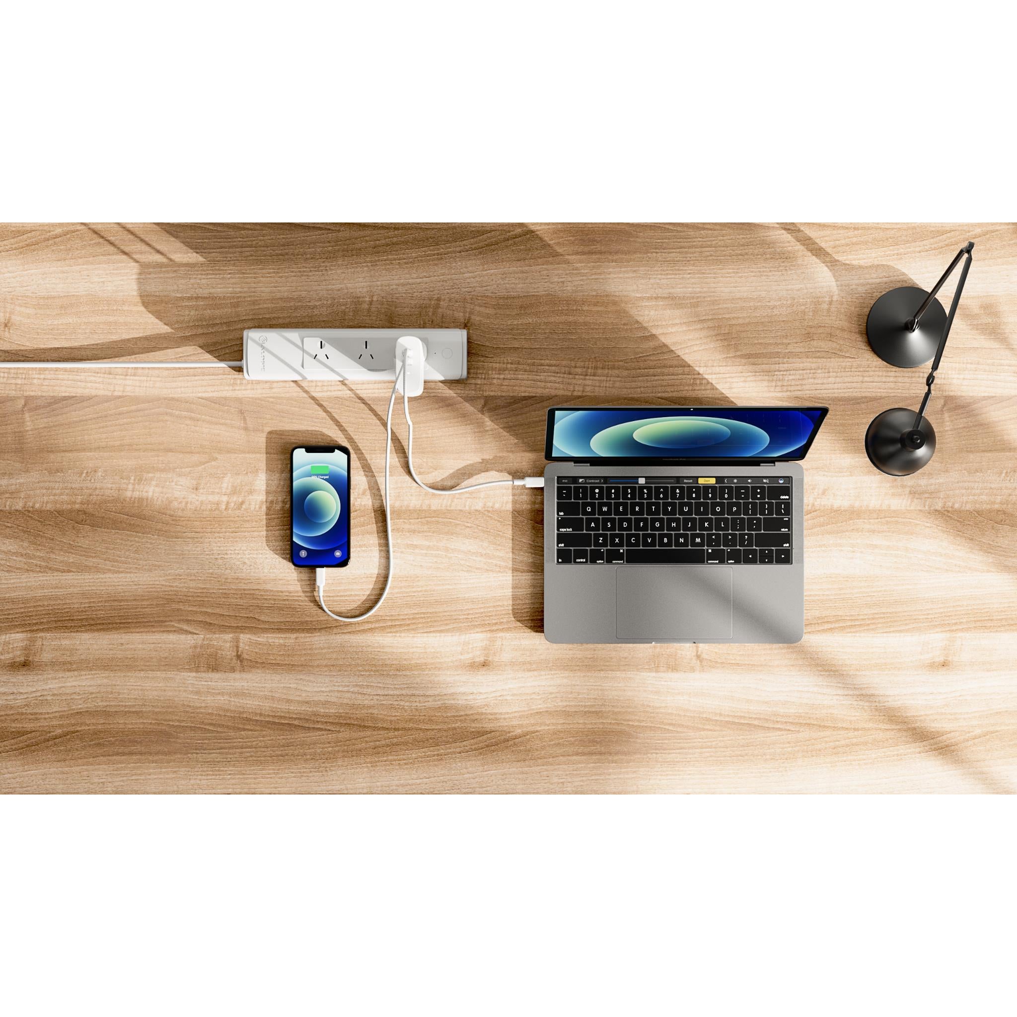 ALOGIC 68W GaN Fast Wall Charger with 2 USB-C Ports & Included 68W Cable - Perfect for iPhone 15, MacBook & Travel Charging