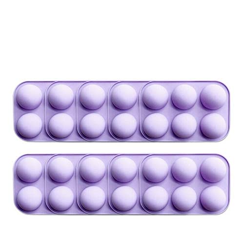 10X 6 Cavity Half Ball Silicone Cake Mold - Premium Baking Mould for Chocolate, Candy, Cookies & Desserts | Perfect for DIY Treats, Party Favors, and Holiday Baking