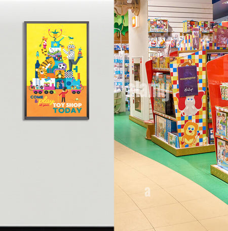 36x42 Large Poster Frame - Wide Face Display with Swing Frame for Art, Photos & Posters - Perfect for Home, Office & Gallery Decor