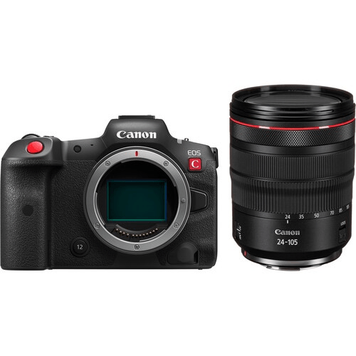 Canon EOS R5 C 8K Mirrorless Cinema Camera with RF 24-105mm f/4L IS USM Lens - Professional 4K Video & Photography for Filmmakers, Vloggers & Content Creators