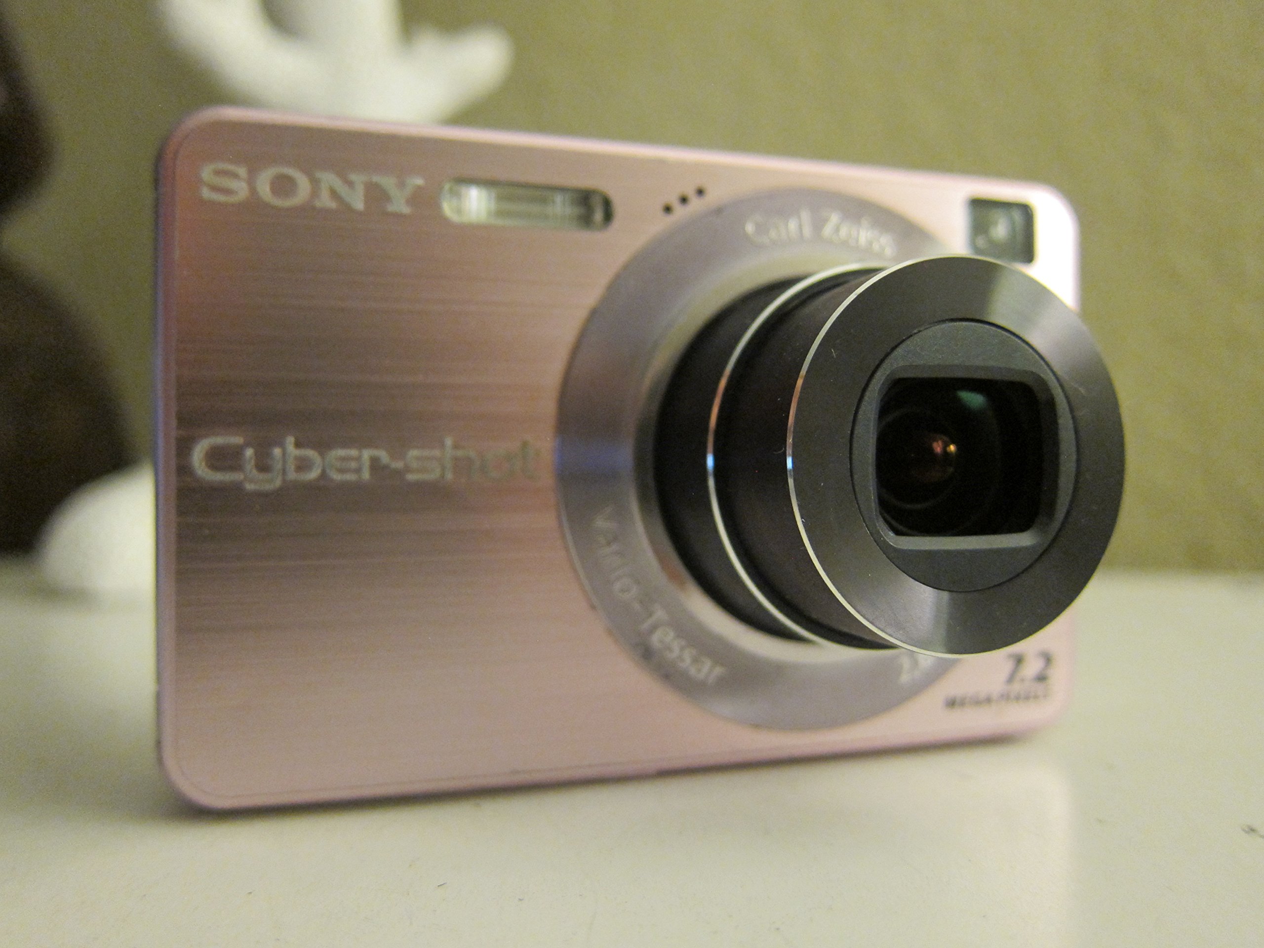 Sony Cybershot DSCW120/P 7.2MP Digital Camera with 4x Optical Zoom & Super Steady Shot - Pink | Compact Point & Shoot Camera for Travel, Vlogging & Everyday Photography