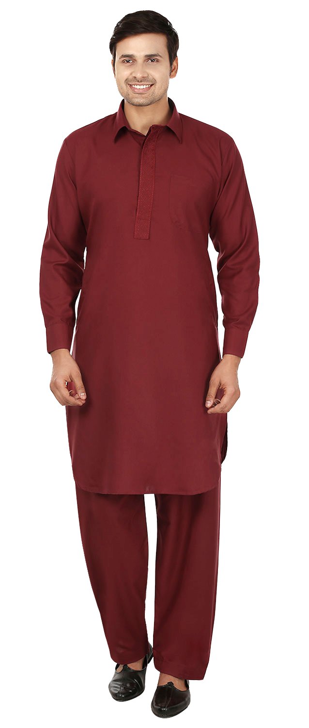 Men's Traditional Indian Kurta Salwar Set - Maple Clothing Pathani Style for Festive & Party Wear - Perfect for Weddings, Diwali & Cultural Events