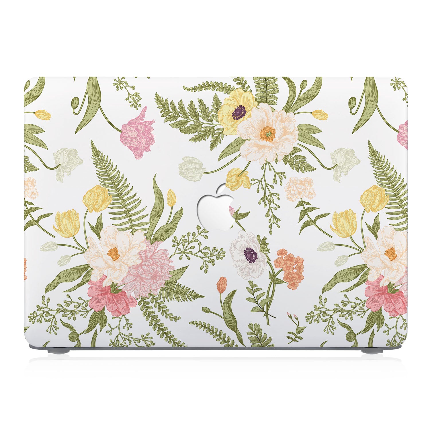 Premium MacBook Pro/Air Protective Case with Pink Floral Design - Slim, Durable Cover for 13/15 Inch Laptops - Perfect for Work, School & Travel