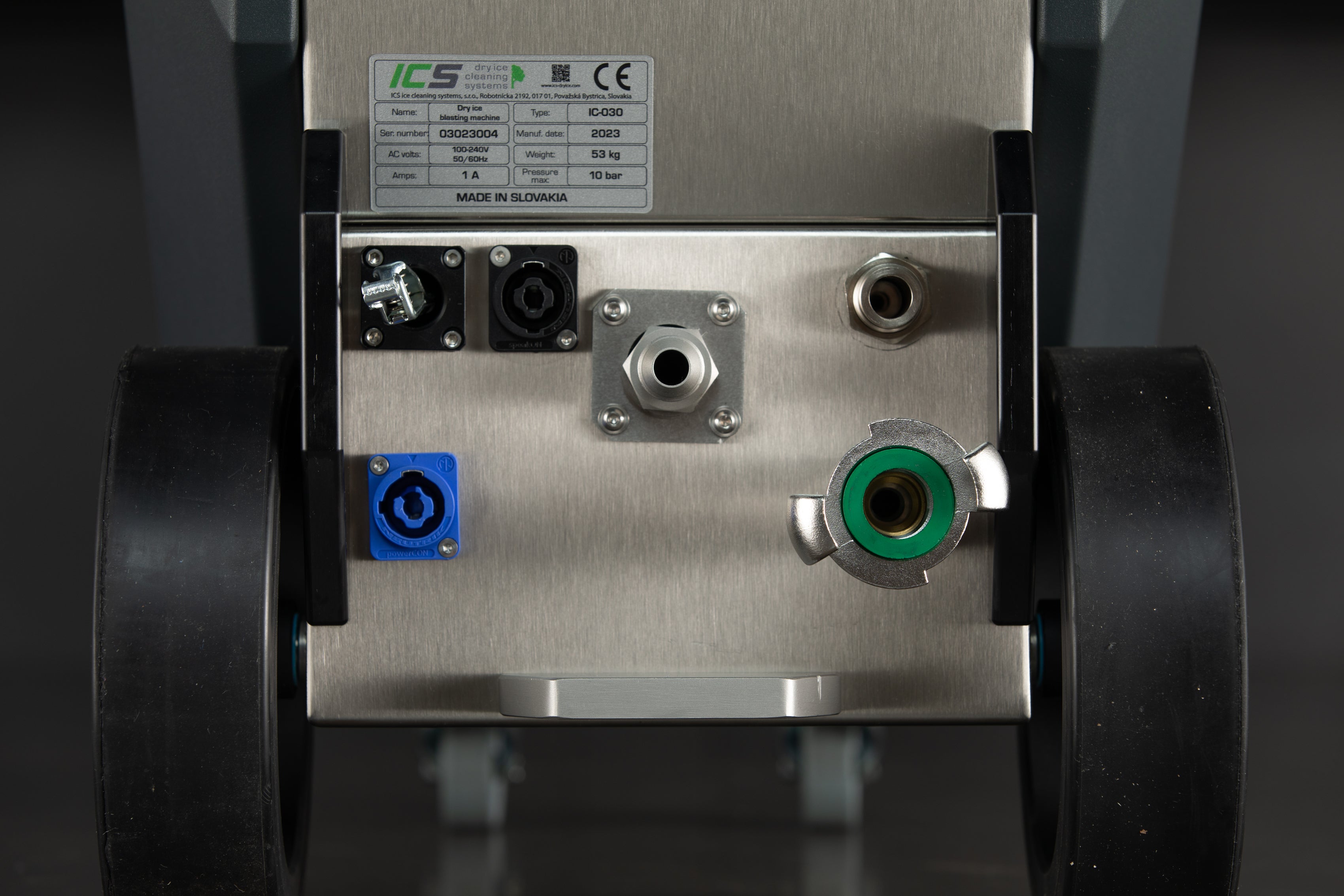ICS IC 030 Evo II Dry Ice Blasting Machine - Professional Industrial Cleaning Equipment for Automotive, Food Processing & Mold Removal