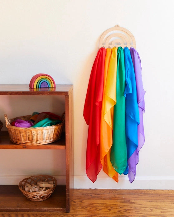 Sarah's Silks Premium Playsilk - Colorful Silk Scarf for Kids Dress Up, Dancing & Imaginative Play - Perfect for Pretend Play, Storytelling & Creative Movement Activities