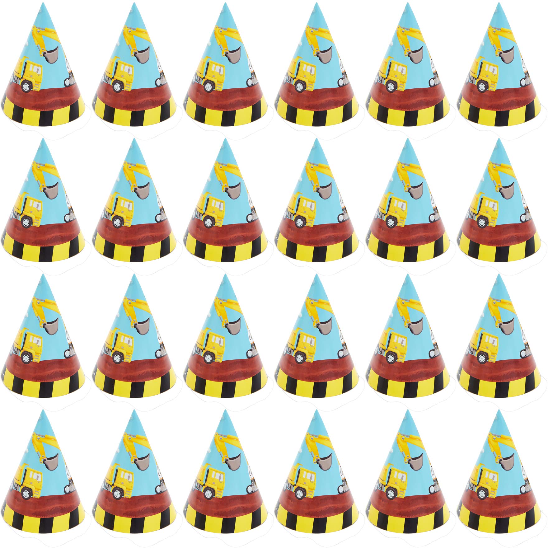BLUE PANDA 24 Pack Birthday Party Hats for Girls & Boys - Colorful Paper Cone Party Hats (5 x 7 inch) - Perfect for Birthday Parties, Baby Showers, and Festive Celebrations