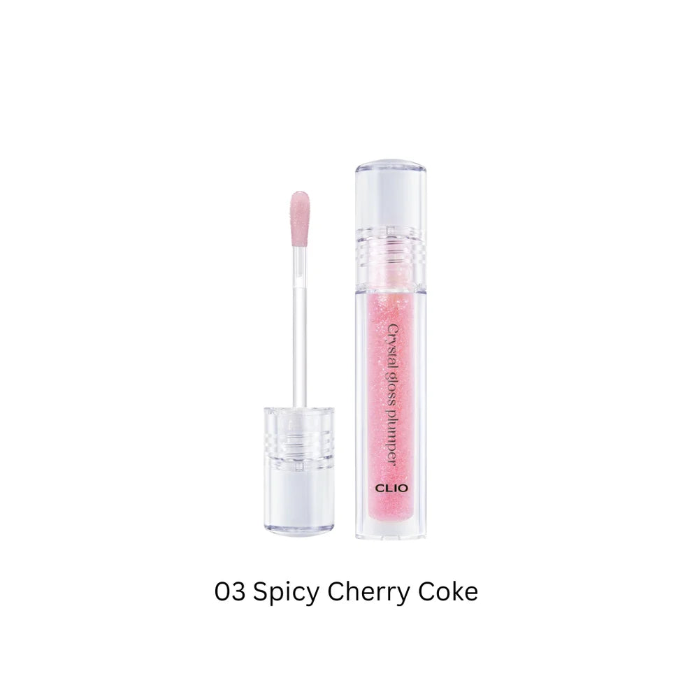 CLIO Crystal Gloss Plumper - 3-Piece Set (3.4g Each) - Hydrating Lip Gloss with Plumping Effect - Perfect for Daily Wear & Special Occasions