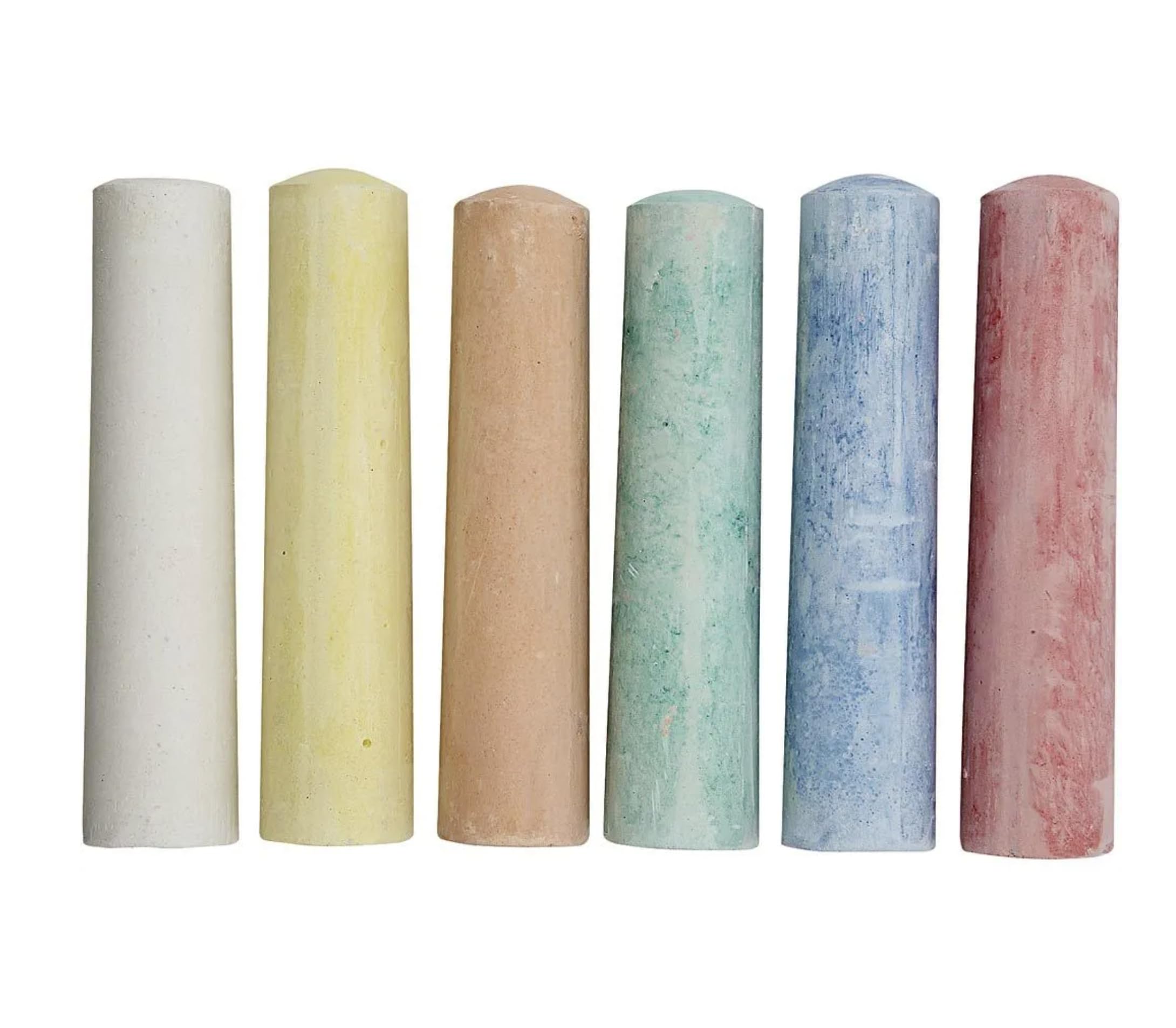 Vibrant Sidewalk Chalk Set - 6 Assorted Colors for Kids Outdoor Art & Play | Creative Drawing on Driveways, Playgrounds & Sidewalks