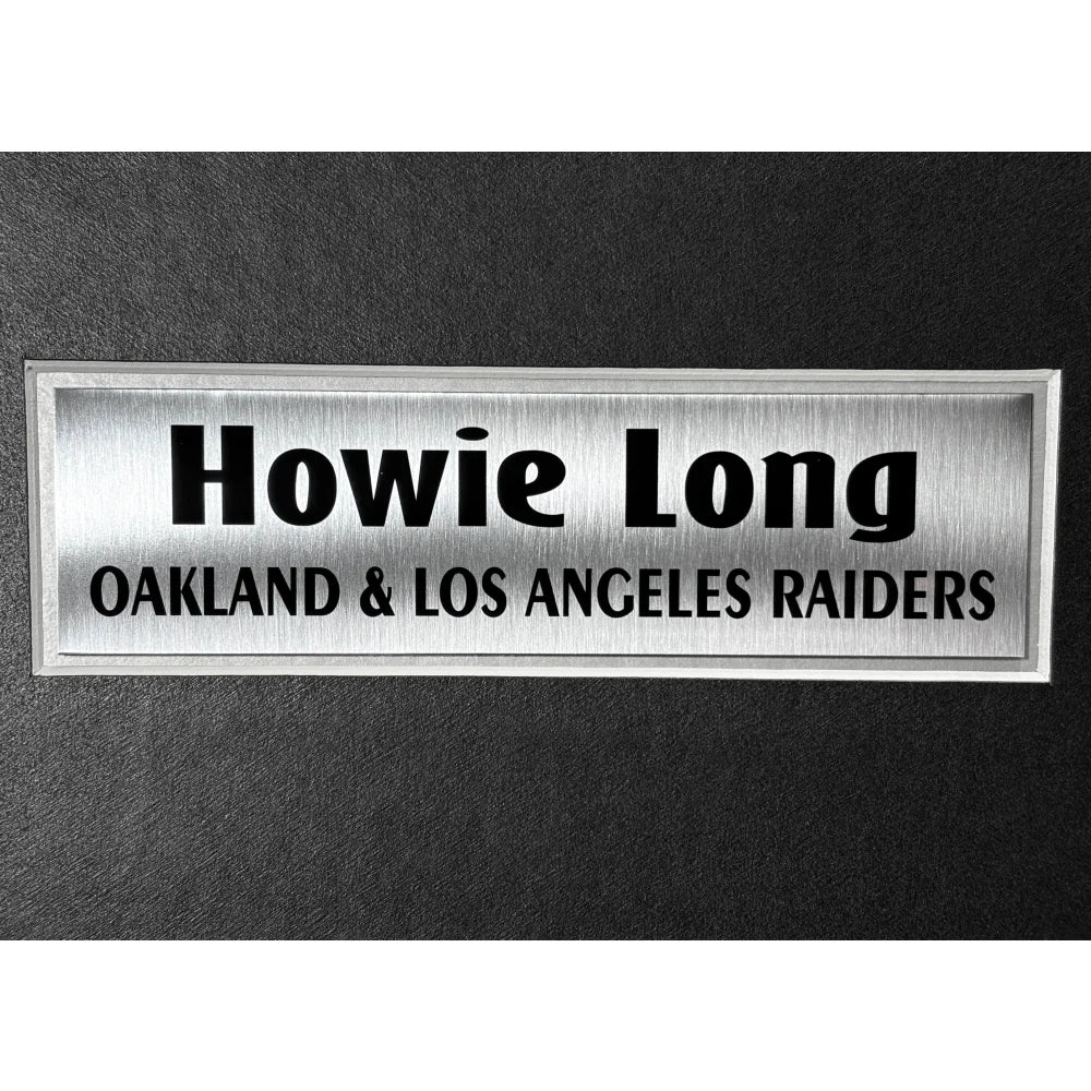 Howie Long Autographed Oakland Raiders 16x20 Framed Photo with COA - Signed Memorabilia for Football Fans & Man Cave Decor