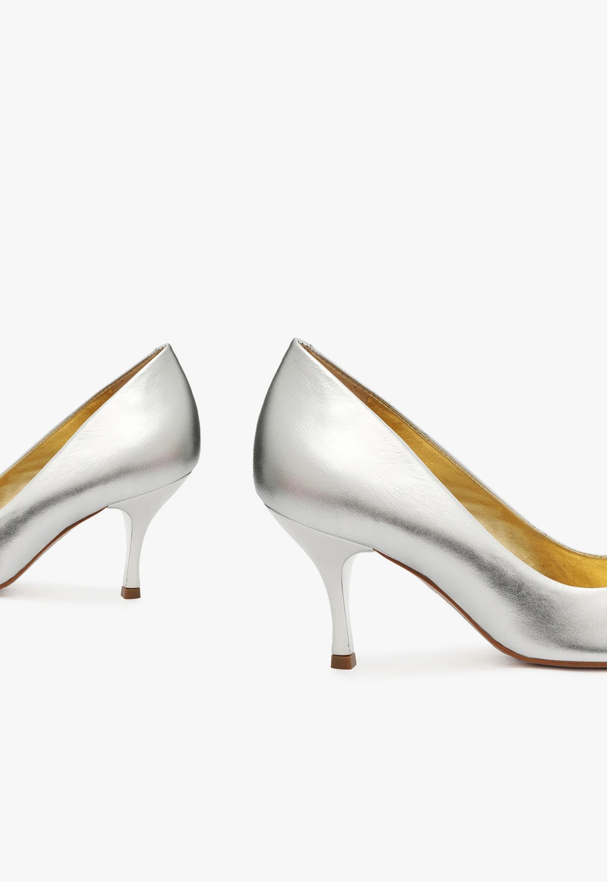 Giordana Women's Genuine Leather High Heel Pumps - Elegant Pointed Toe Dress Shoes for Office, Party & Special Occasions