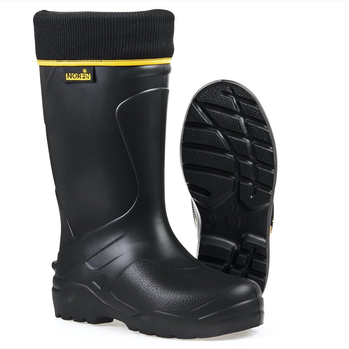 NORFIN Element Boots - Waterproof Men's Winter Boots for Ice Fishing, Hunting & Hiking | Slip-Resistant, Insulated Outdoor Boots for Cold Weather Adventures (Black)
