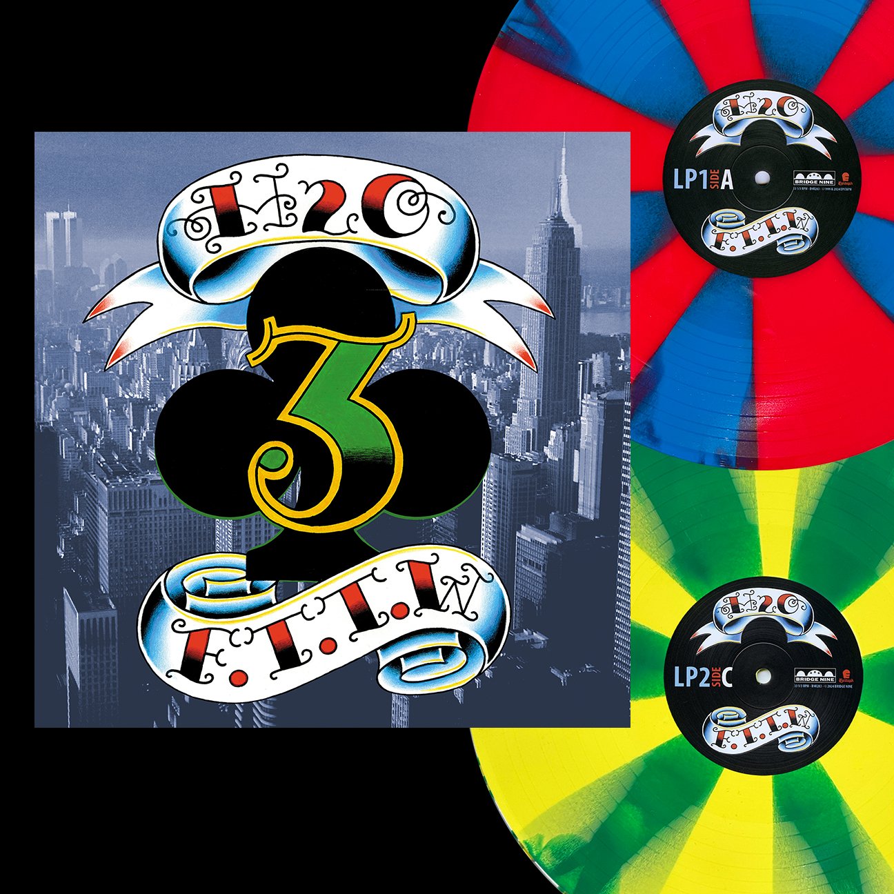 H2O F.T.T.W. Color Vinyl LP - Punk Rock Music Record for Collectors & Music Lovers - Perfect for Home Listening & Vinyl Collections