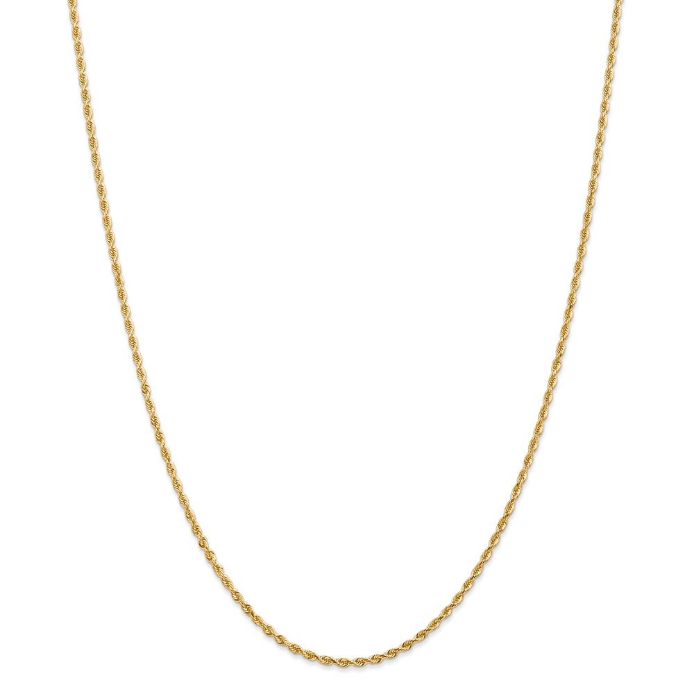 14K Gold 2.00mm Diamond-Cut Quadruple Rope Chain Necklace for Women - Perfect for Layering, Everyday Wear & Special Occasions