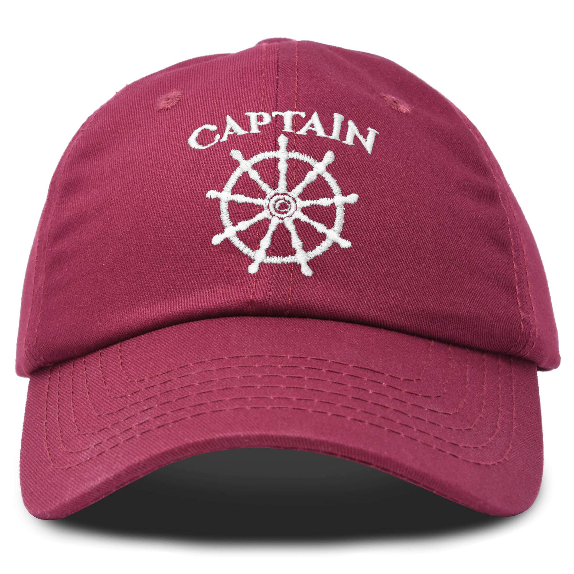 DALIX Navy Blue Captain Hat - Adjustable Sailor Baseball Cap for Men & Women - Perfect for Boating, Sailing, and Nautical Themed Events