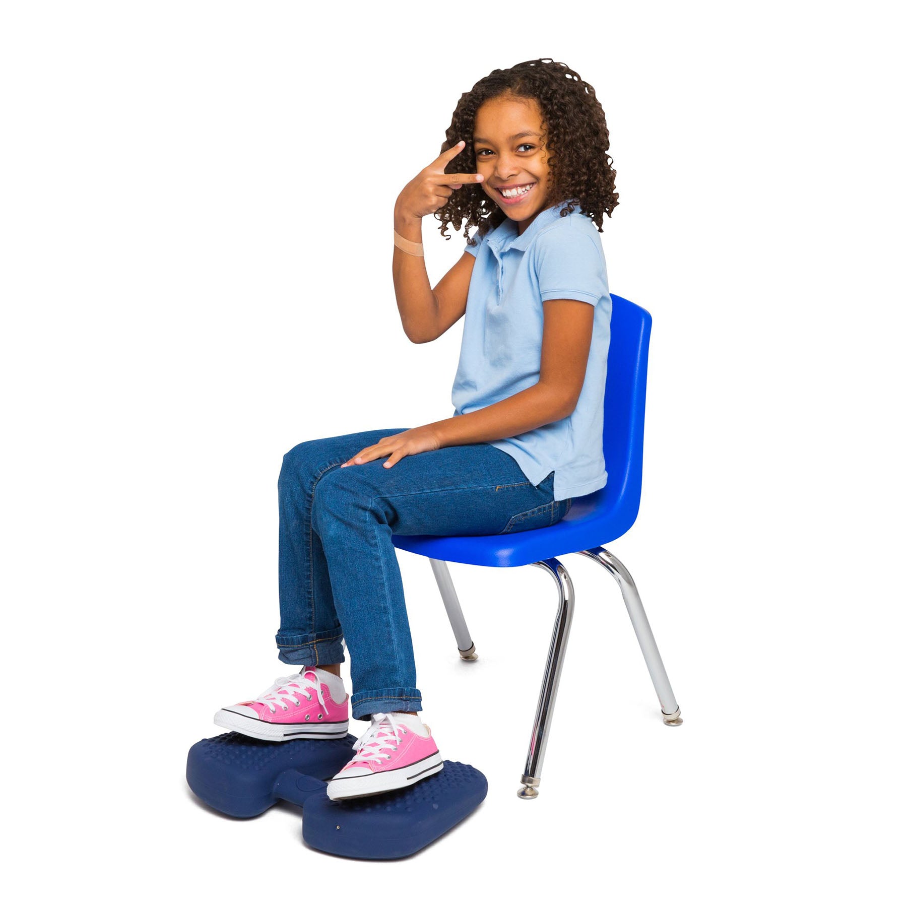 Bouncyband® Wiggle Feet Sensory Cushion for Kids - Improve Focus & Reduce Fidgeting - Flexible Seat Cushion for Classroom, Office & Home Use - ADHD & Autism Sensory Tool for Active Sitting