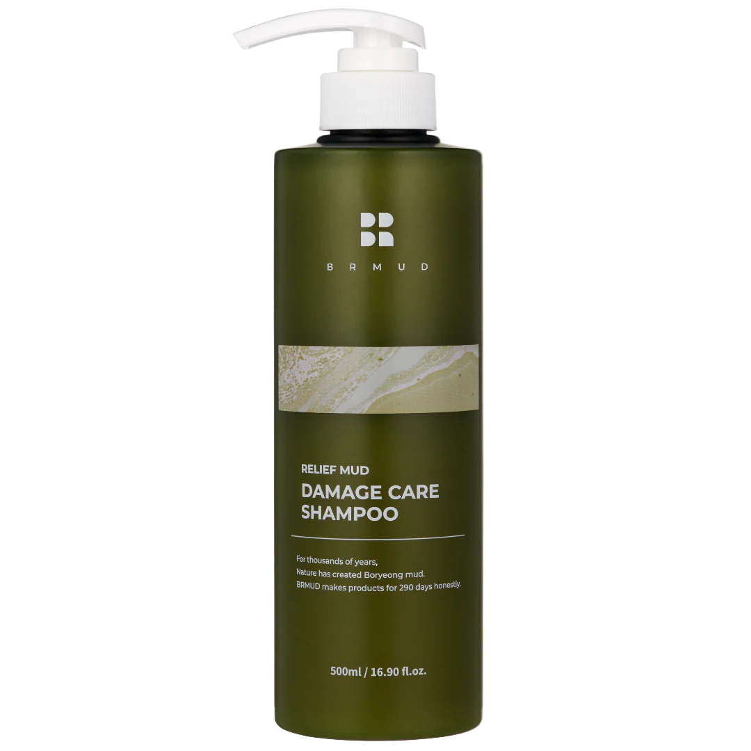 BRMUD Relief Mud Damage Repair Shampoo for Damaged Hair - 30ml & 500ml Bottles - Deep Conditioning Treatment for Dry, Brittle Hair - Perfect for Post-Swimming, Beach & Outdoor Activities