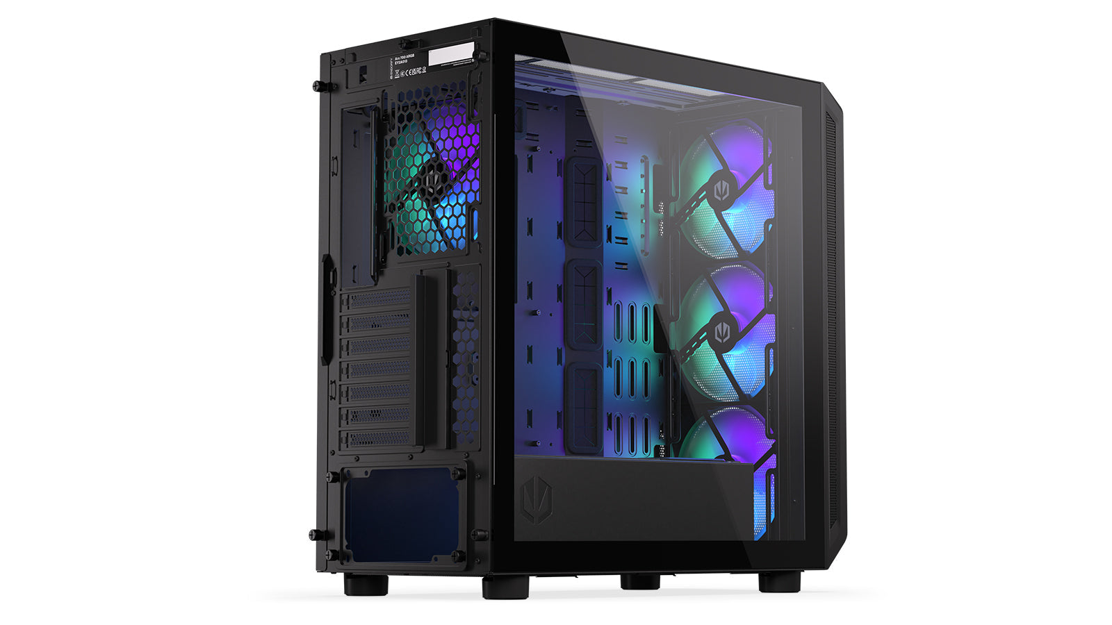 Endorfy Arx 700 ARGB ATX Mid Tower PC Gaming Case - High Airflow Tempered Glass Design with RGB Lighting (EY2A013) for Gaming Setup & Workstation Builds