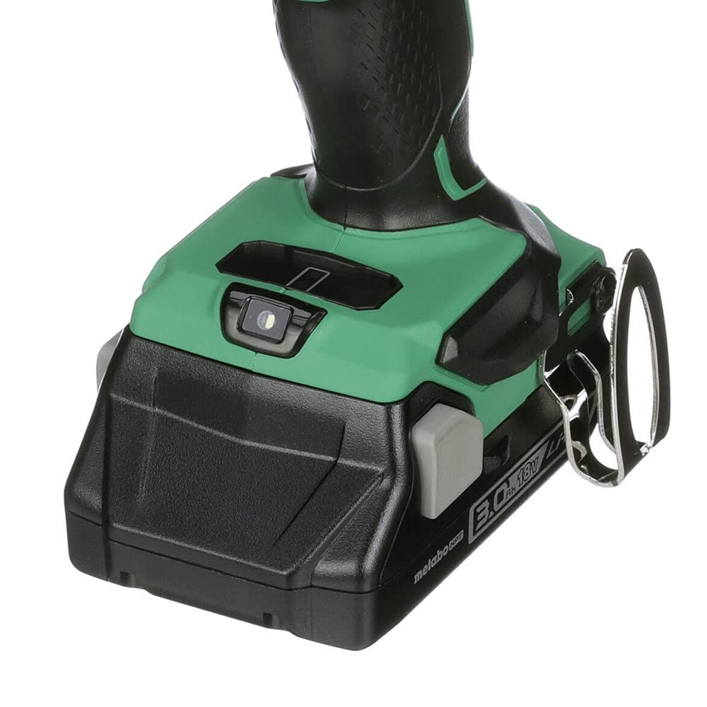 Metabo HPT 18V Cordless Hammer Drill with 2 Batteries (5.0Ah & 3.0Ah) | 1/2