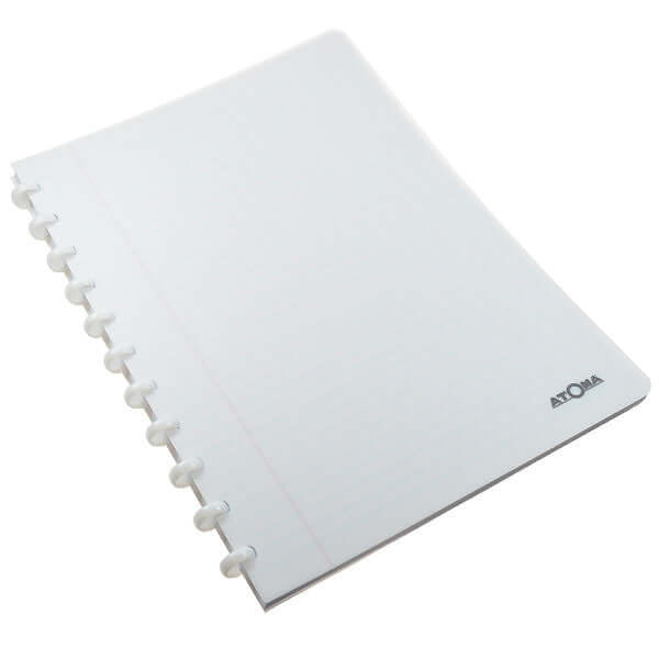 Atoma Classic Colors Polypropylene Cover Disc Bound Refillable Notebook 210x295mm - Perfect for Office, School & Creative Journaling