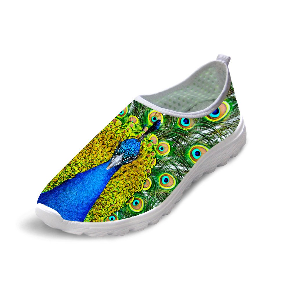 HUGS IDEA Men's Lightweight Aqua Water Shoes with Animal Print - Quick-Dry Beach Sneakers for Swimming, Surfing & Outdoor Activities