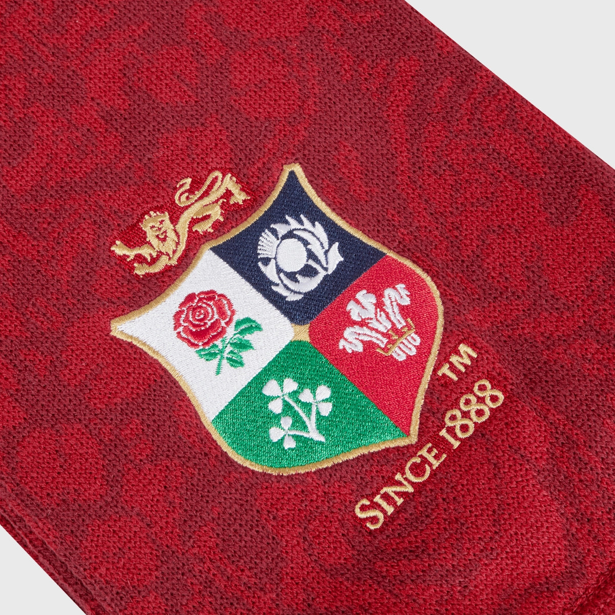 Canterbury British & Irish Lions Rugby Scarf - Official Licensed Wool Blend Fan Scarf for Rugby Matches & Outdoor Sports Events