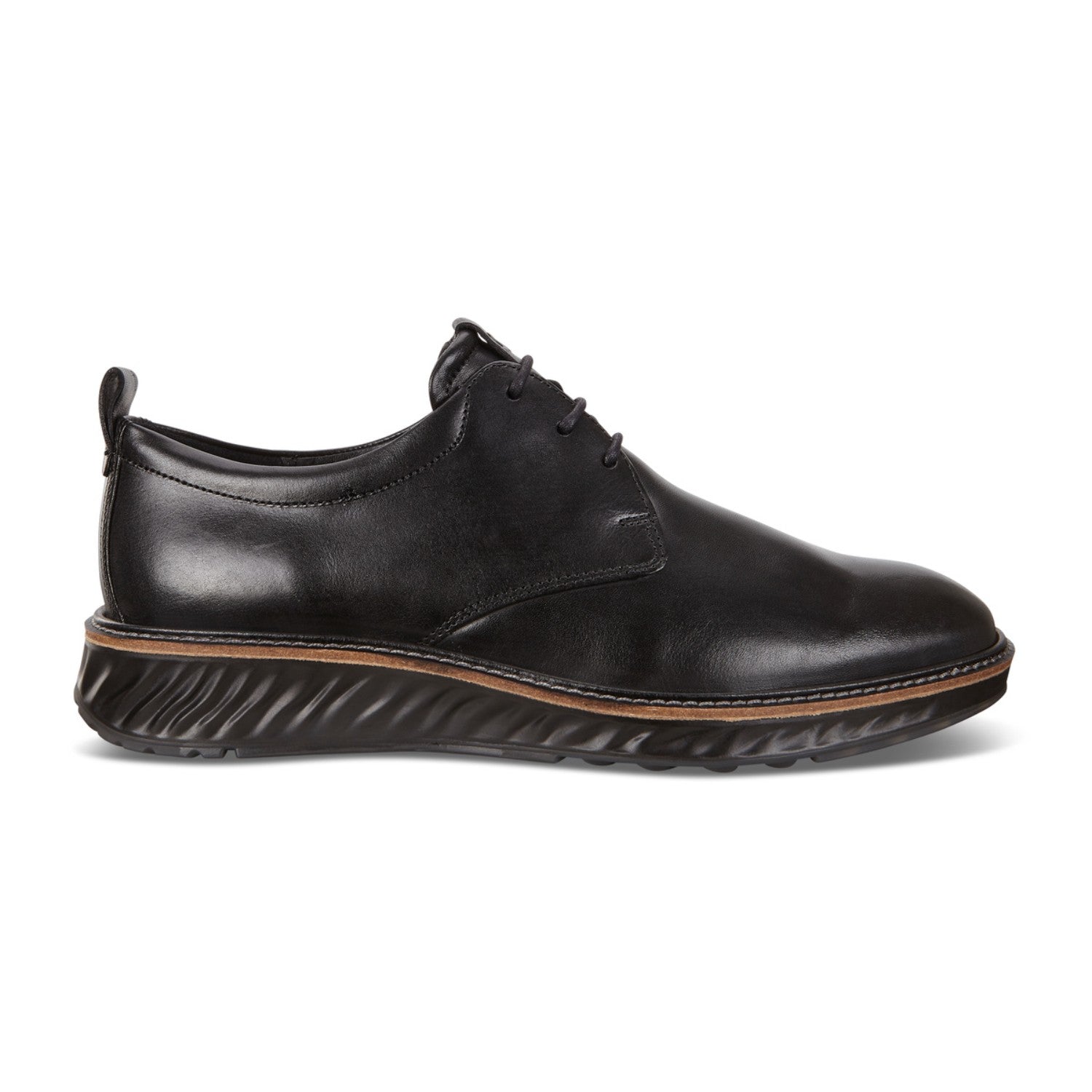 ECCO Men's ST.1 Hybrid Casual Sneakers - Black Santiago | Comfortable Walking Shoes for Men | Perfect for Office, Travel & Everyday Wear