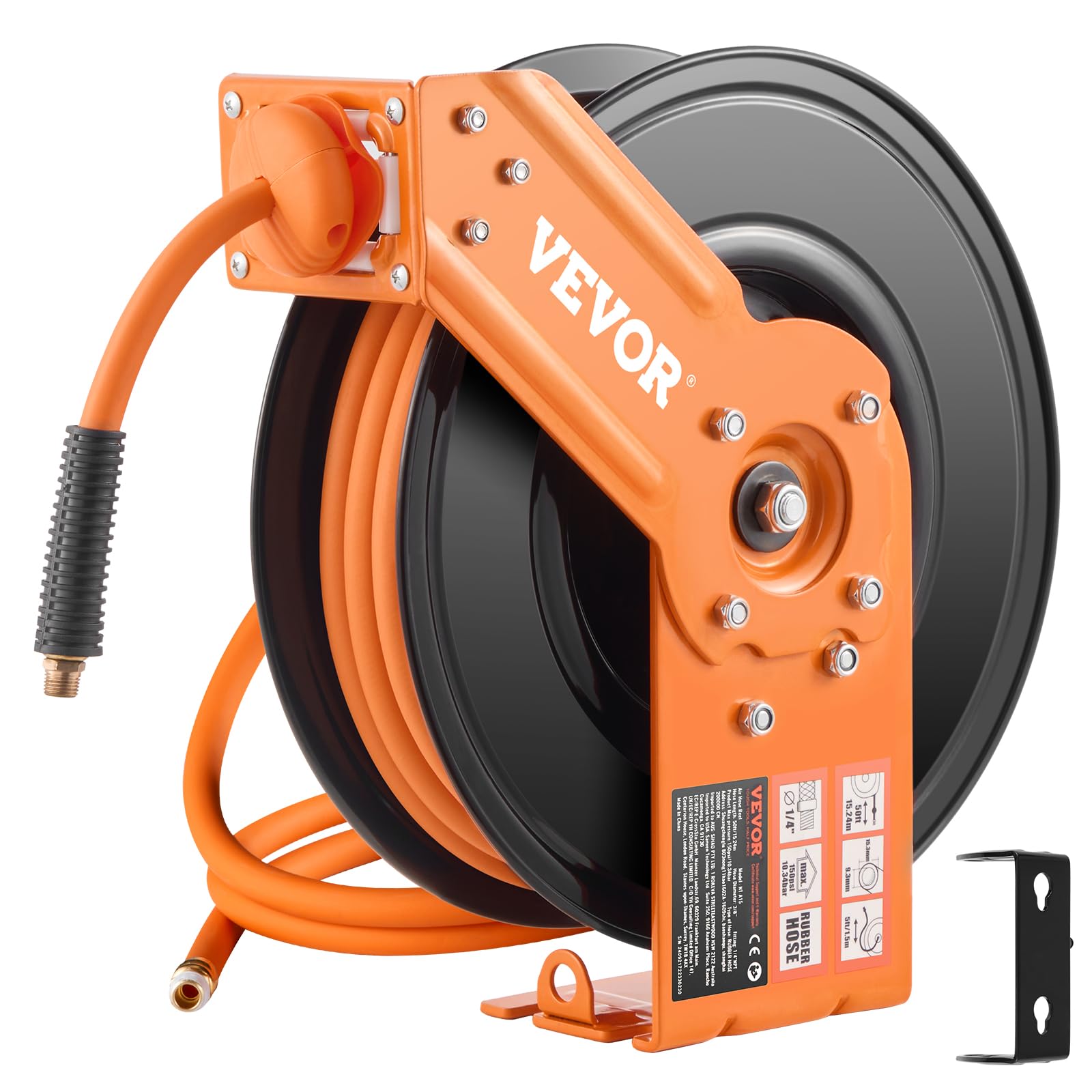 VEVOR Retractable Air Hose Reel - 3/8